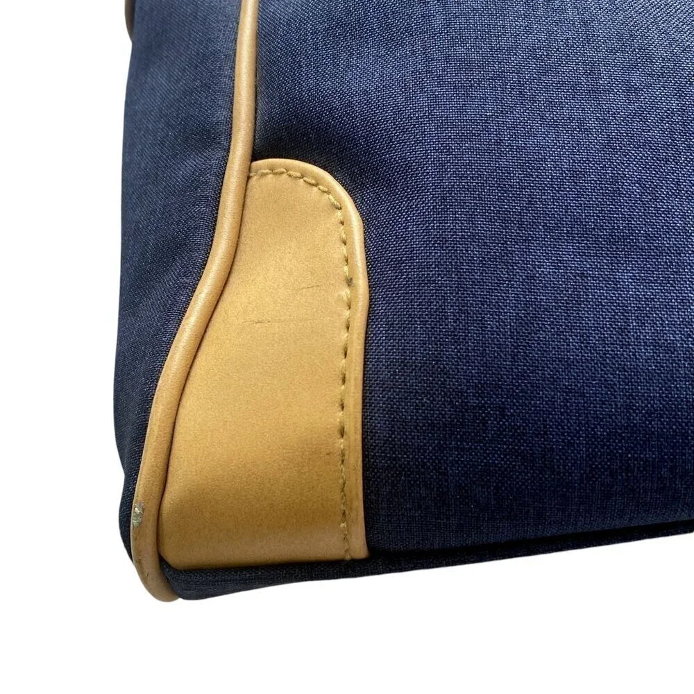 Luxury Golf Duffle Bag Navy Blue Duffle Embroidered Crest by Tags Lanig